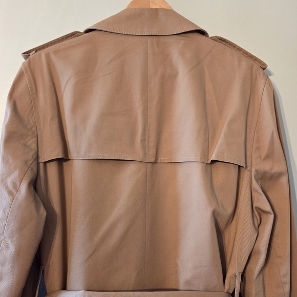 Aquascutum Women's Vintage Water Repellant Trench Coat Camel Made in Canada - Picture 14 of 16